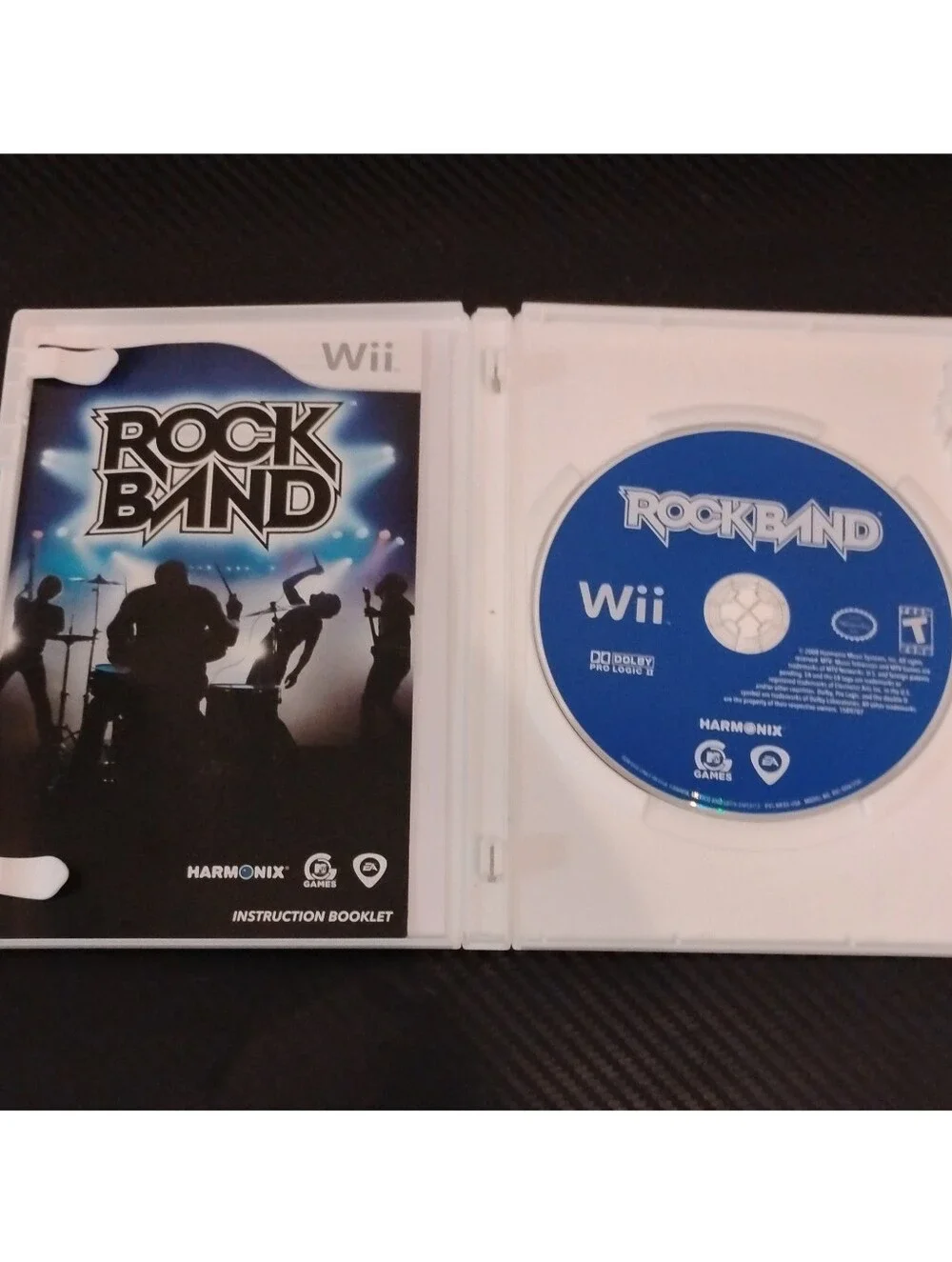 Rock Band (Nintendo Wii, 2008) - Complete in Box CIB - Game Disc, Case & Manual